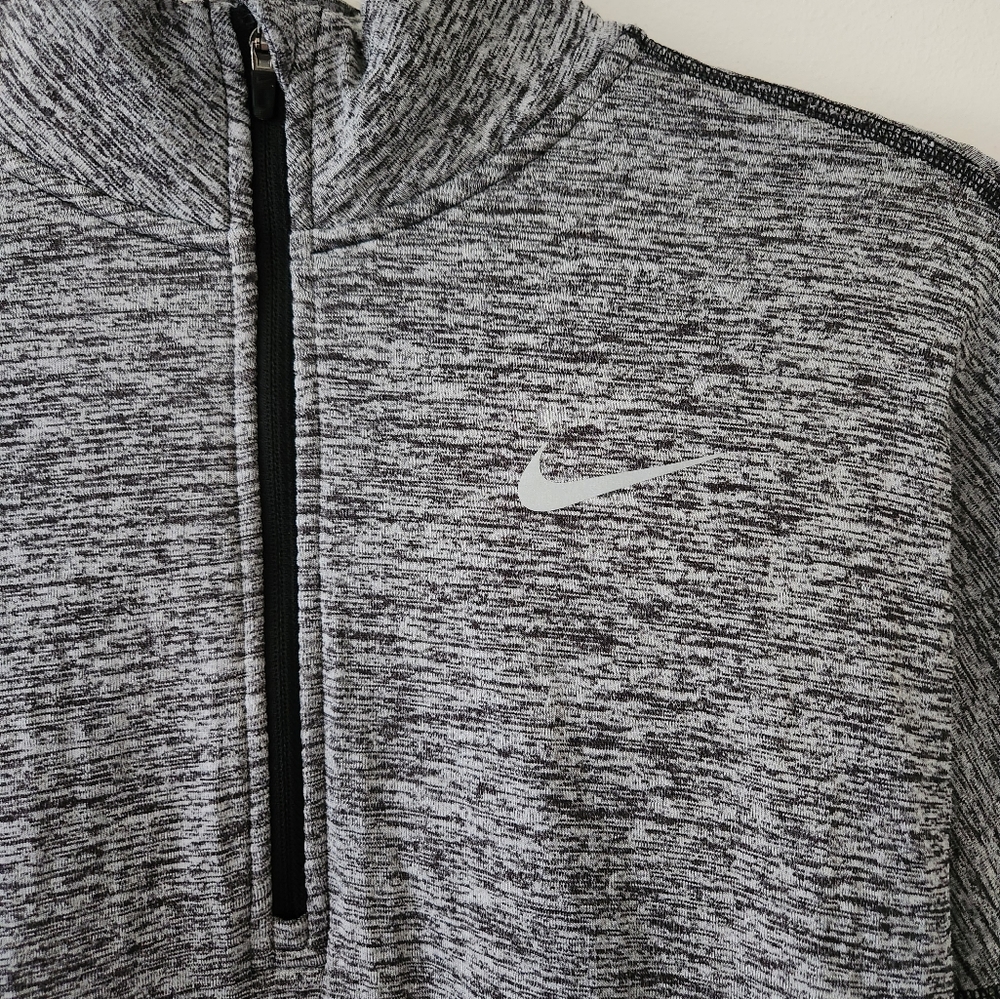 Nike Running Jacket Quarter Zip Grey XS - Picture 3 of 6